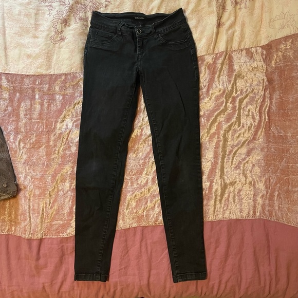 Black low rise skinny jeans - Picture 1 of 2